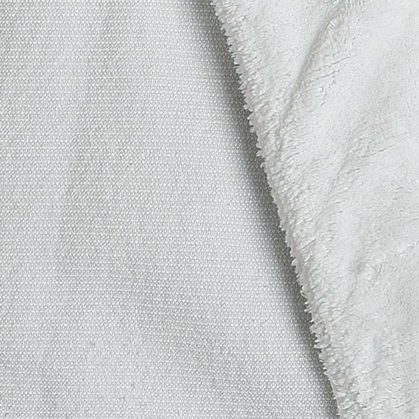 A white, double-toned Graccioza bath robe with a shawl collar, displayed on a flat surface.