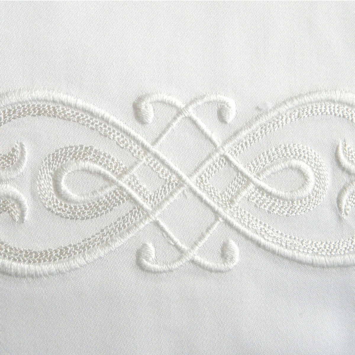 Dea Gianna Embroidered Bedding Swatch Ivory Fine Linens