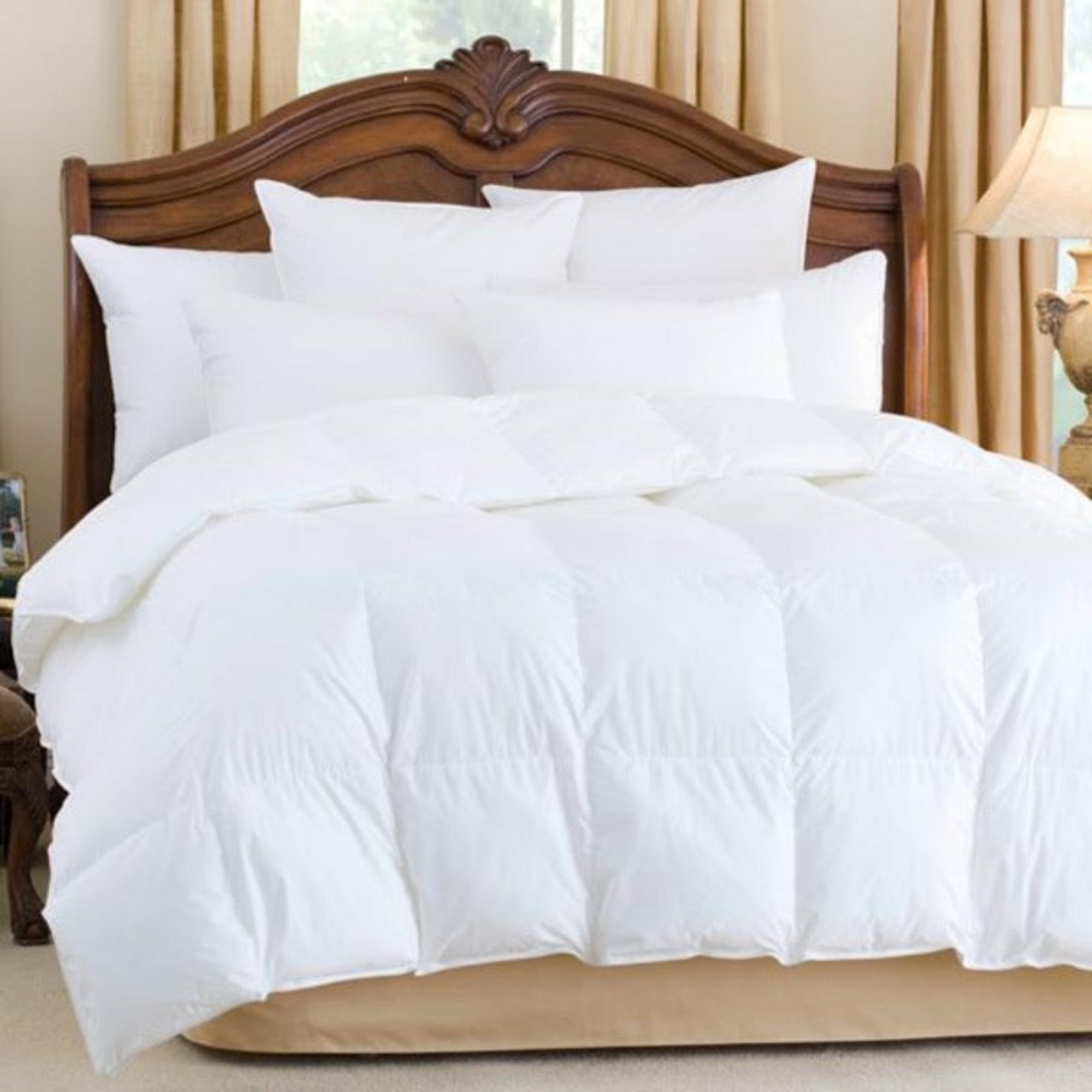 Downright Nirvana 700 Fill White Polish Goose Down Comforter Summer Weight Fine Linens