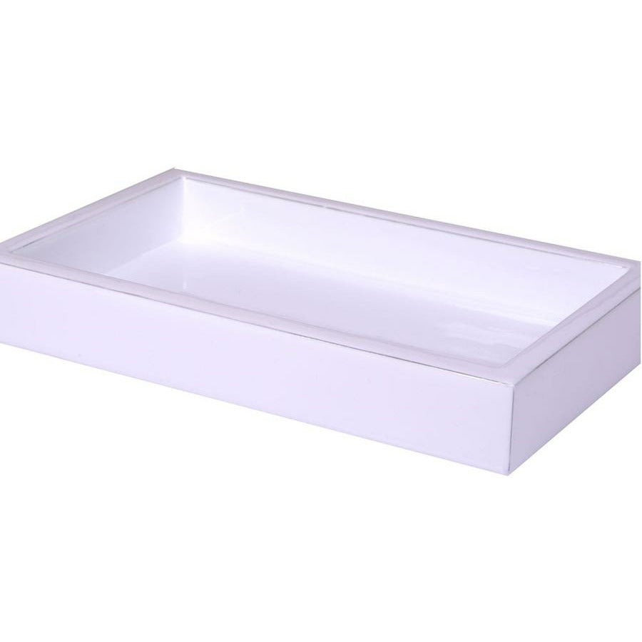 Mike and Ally Essentials Basic Enamel Bath Accessories Vanity Tray