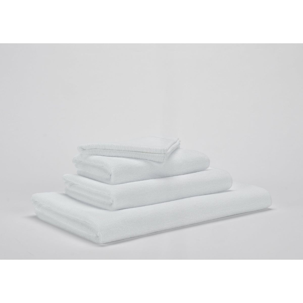 Abyss Spa Bath Towels Stack Slanted White (100) Fine Linens