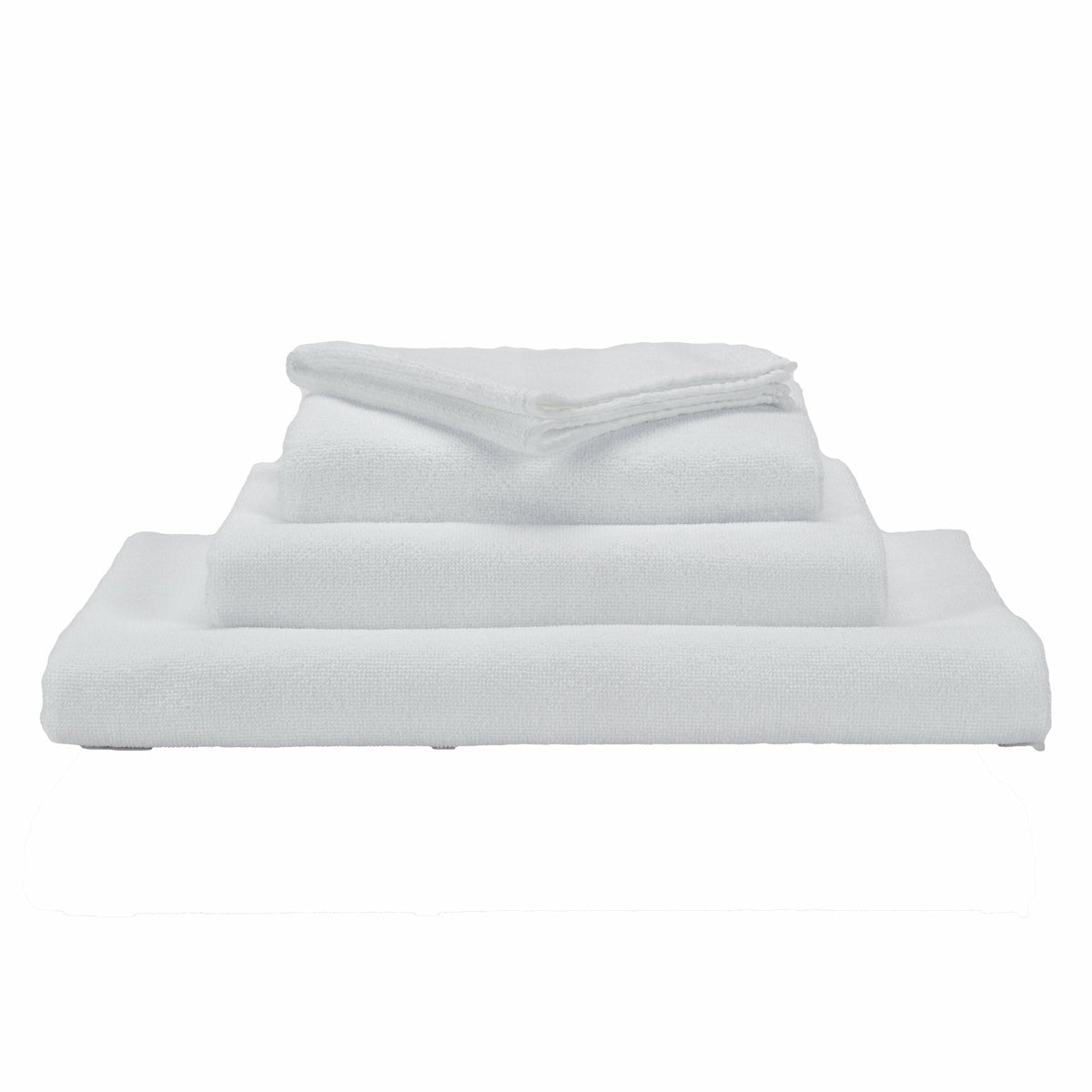 Abyss Spa Bath Towels Stack White (100) Fine Linens