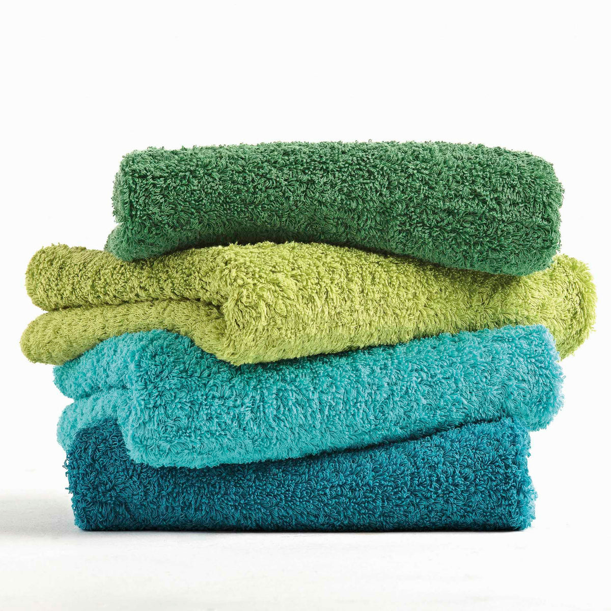 Abyss Super Pile Bath Towels Stack Colors Fine Lines
