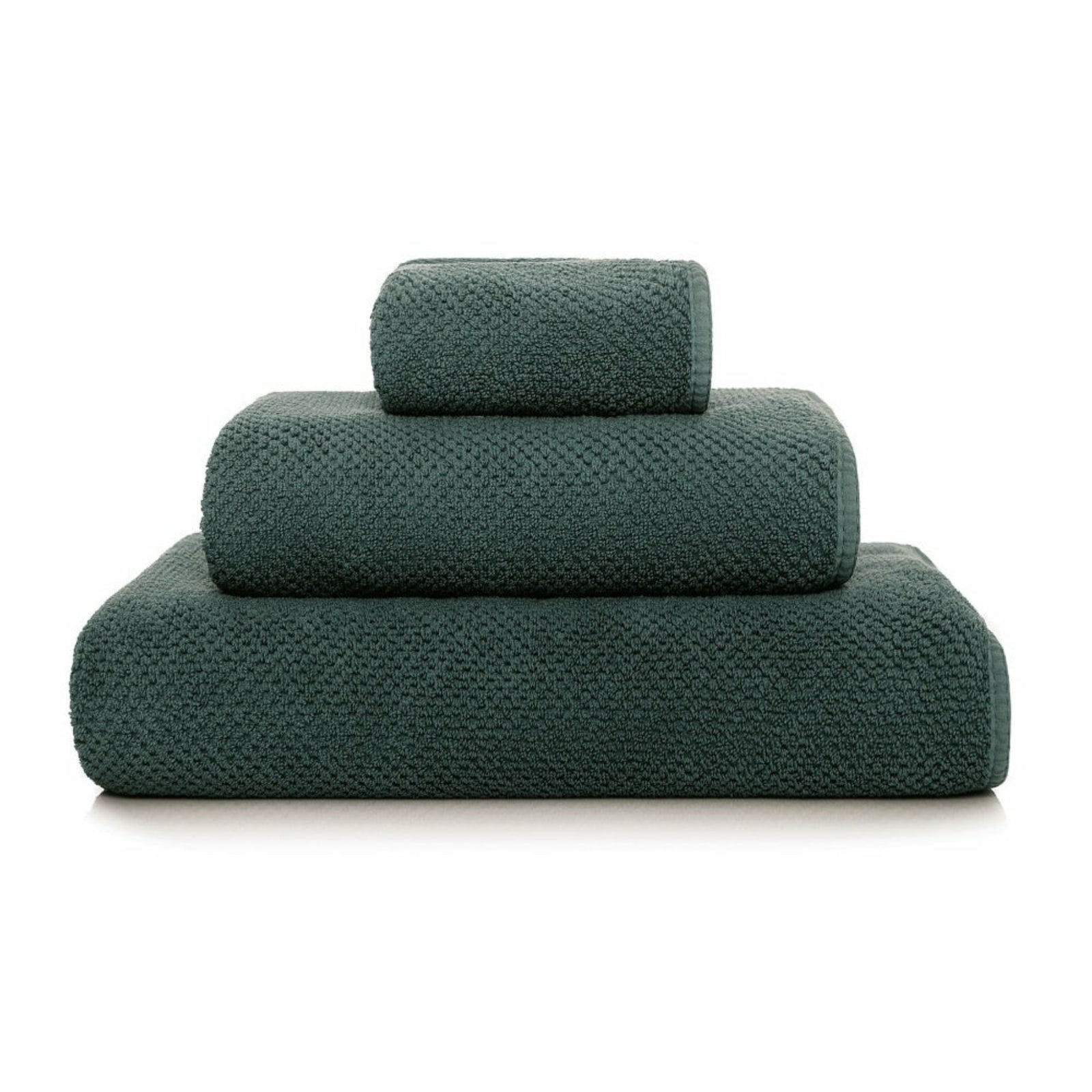 Graccioza Bee Waffle Towels Moss Fine Linens