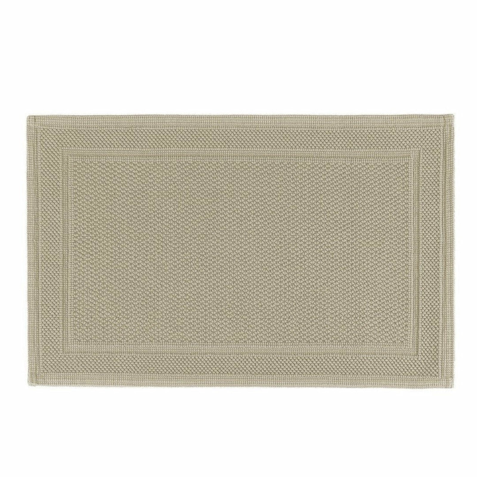 Graccioza Bee Waffle Woven Bath Mat Fog Fine Linens