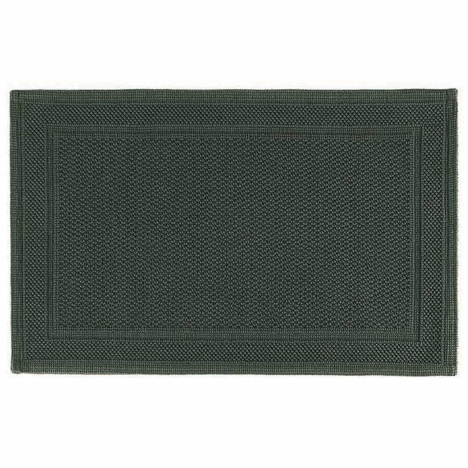 Graccioza Bee Waffle Woven Bath Mat Moss Fine Linens