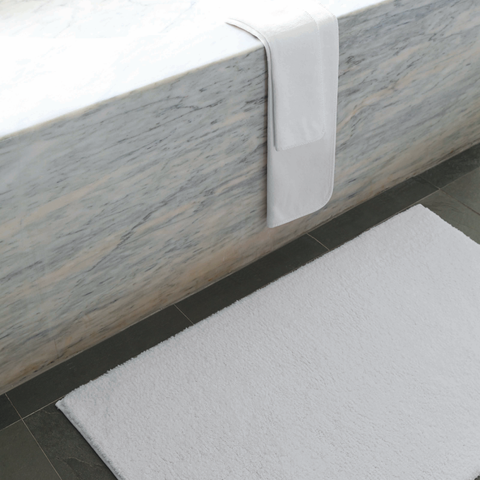 Graccioza Egoist Velour Bath Rugs - White featured image
