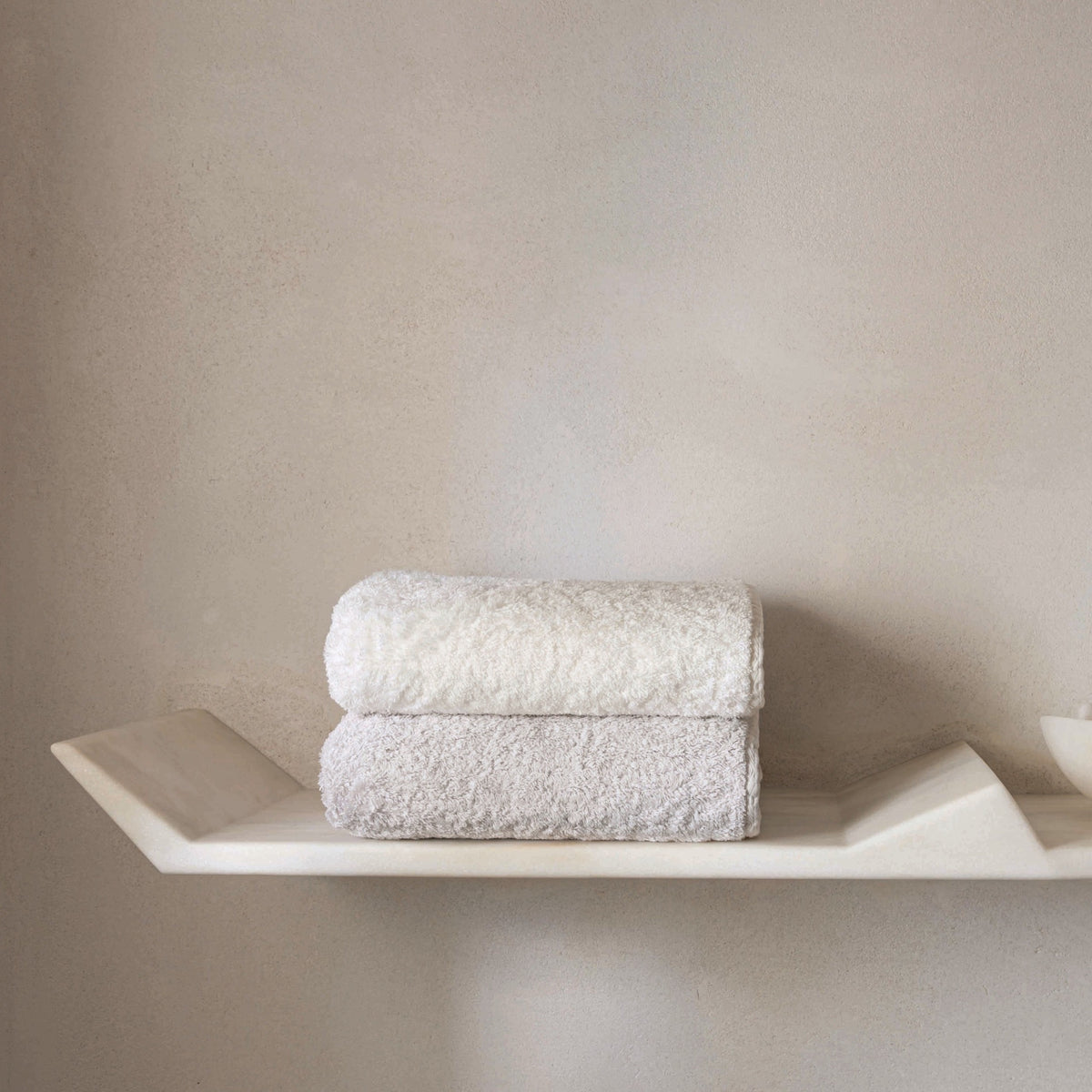 Folded Graccioza Grand Egoist Bath Towels in Lifestyle