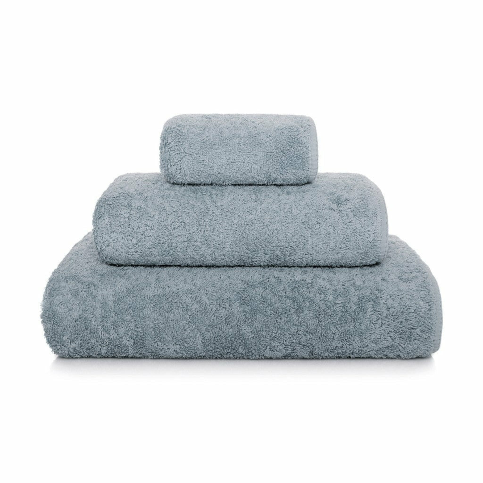 common THREAD Cotton Towel Set 4 Bath 4 Hand 4 Fingertip Blue Gray