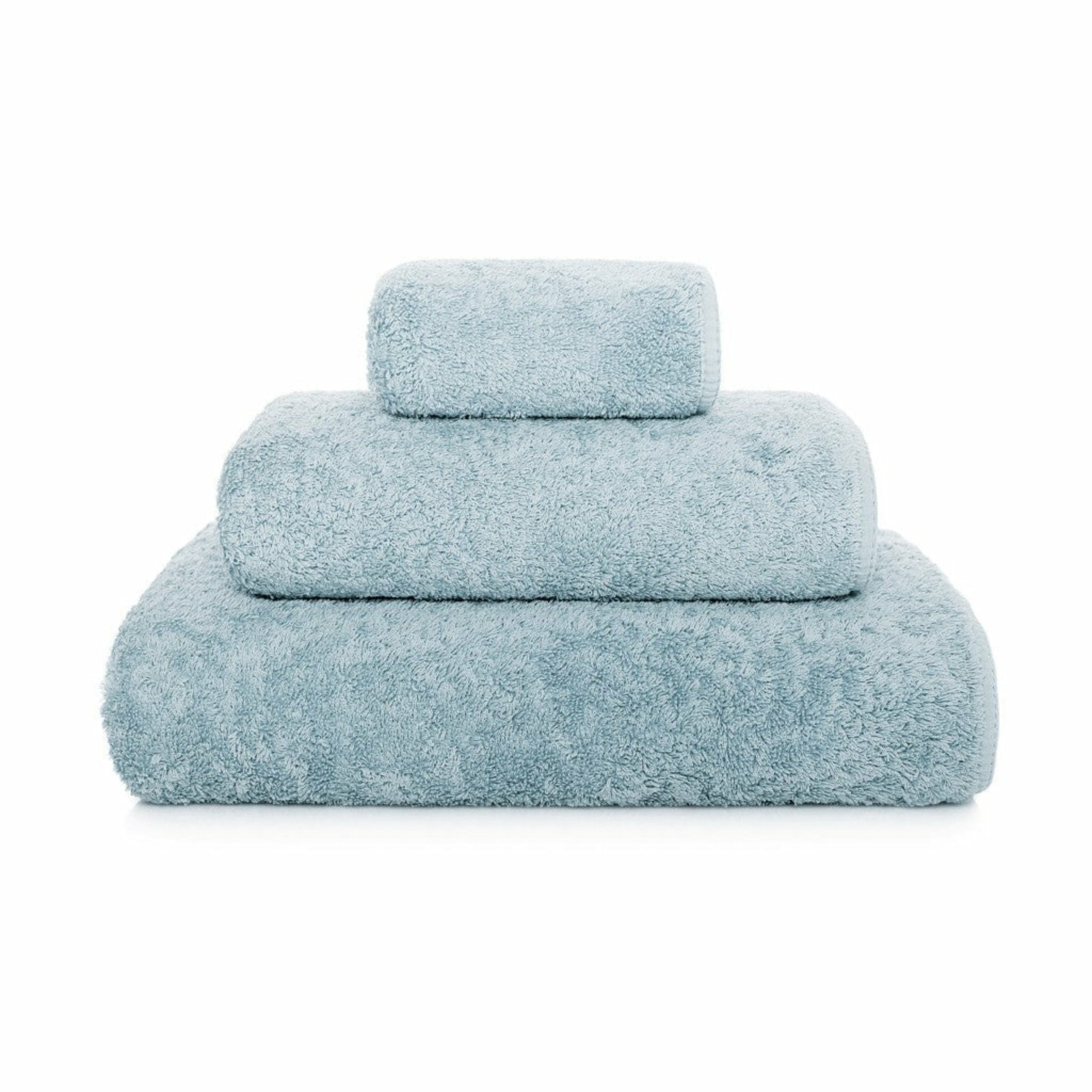 Graccioza Long Double Loop Bath Towels Sea Mist Fine Linens