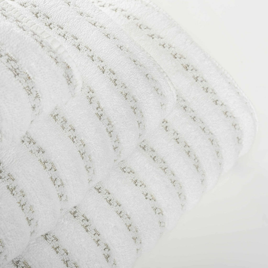 Graccioza Petra Bath Towels and Rugs Stack Top White Fine Linens
