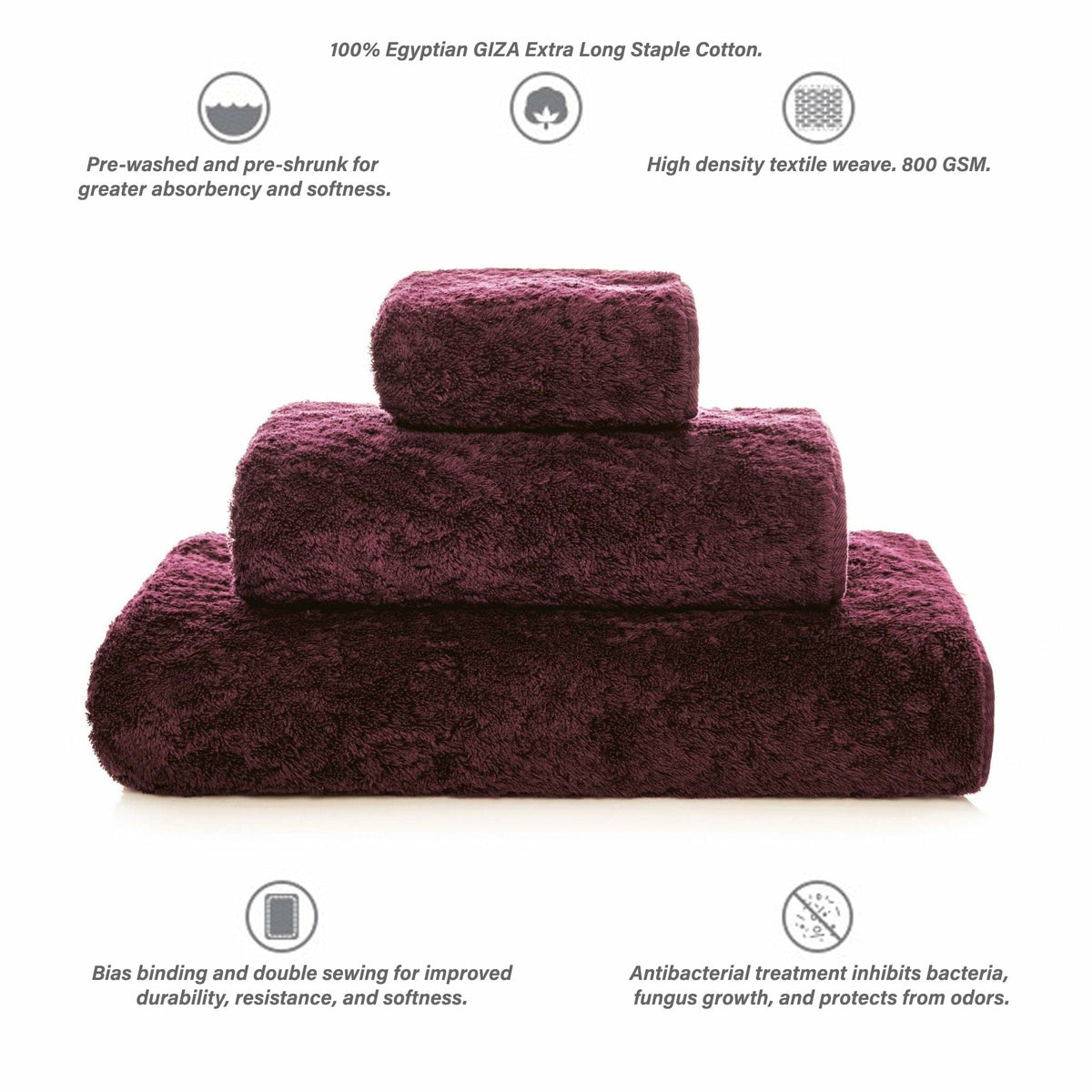 Graccioza Egoist Bath Towels Info Bordeaux Fine Linens
