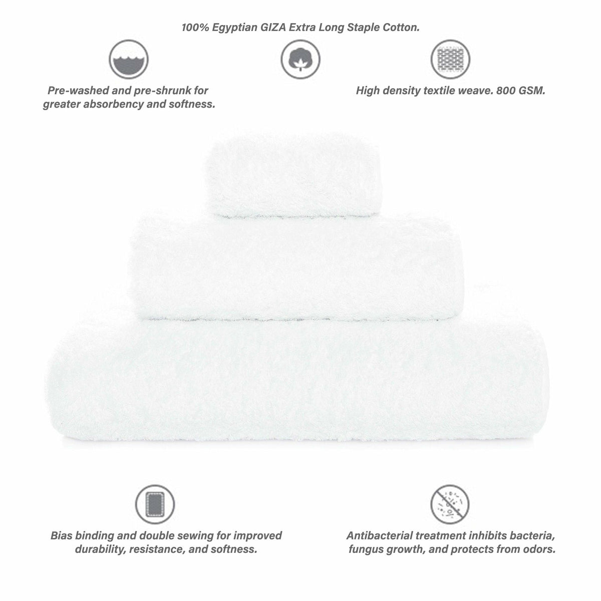 Graccioza Egoist Bath Towels Info White Fine Linens