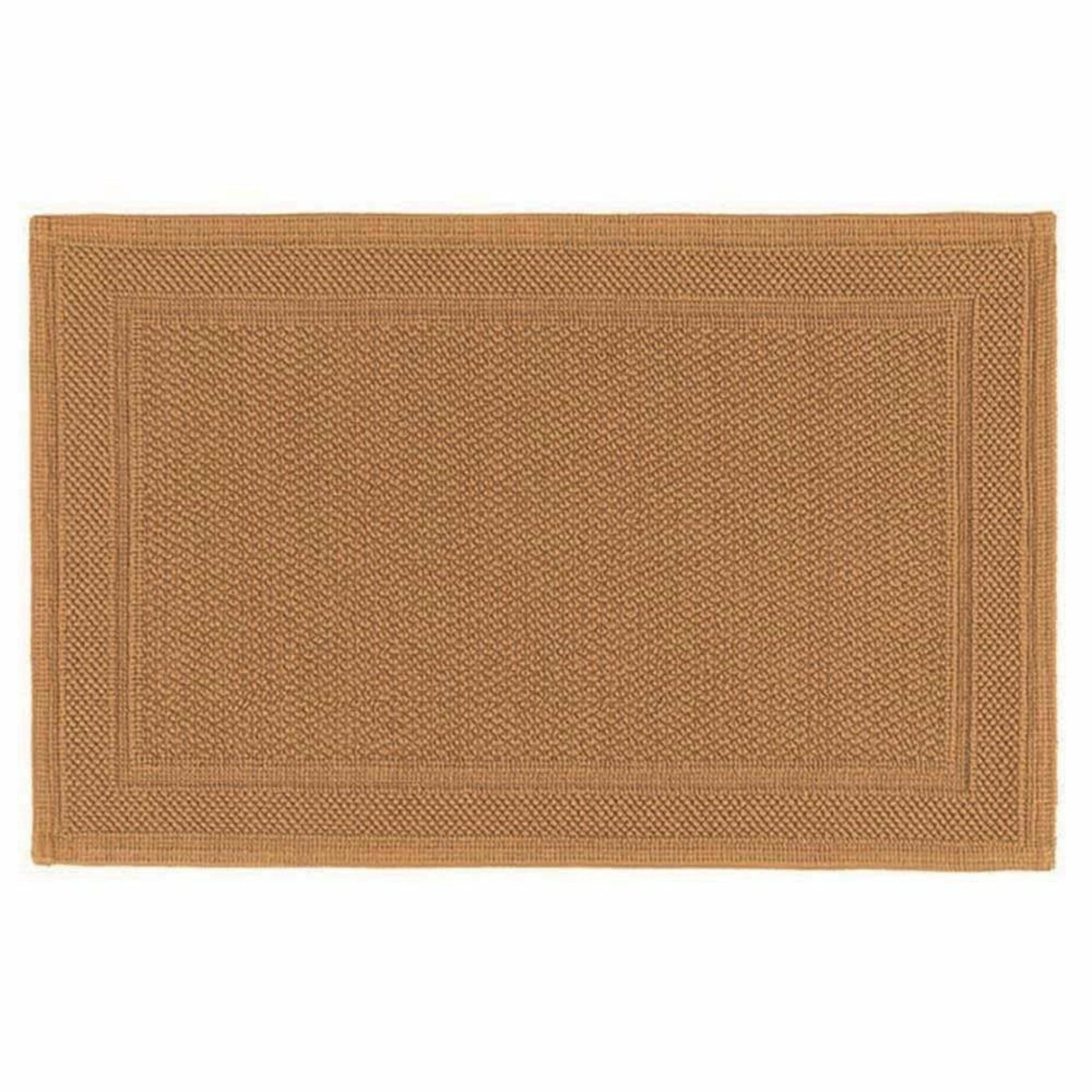 Graccioza Bee Waffle Woven Bath Mat - Natural