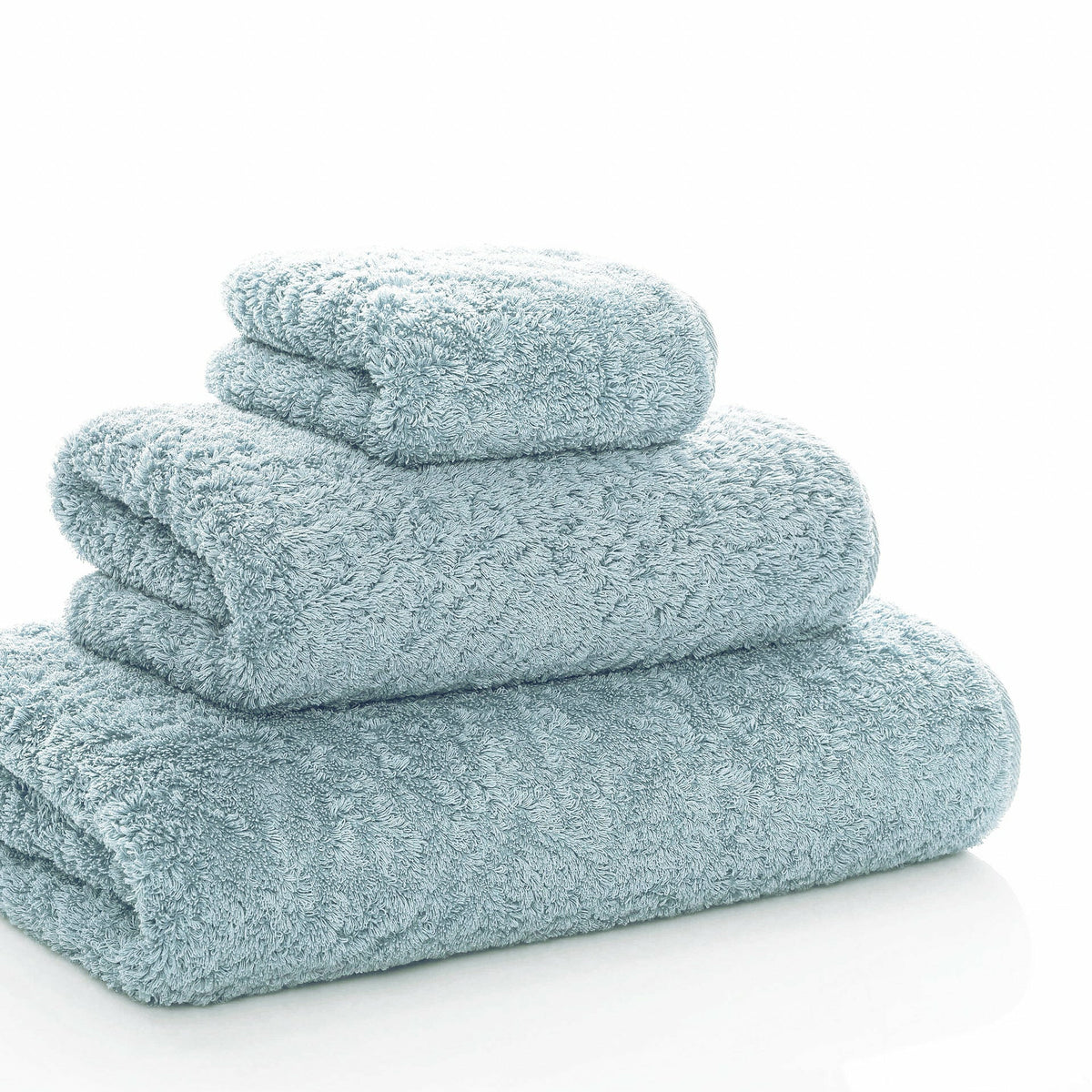 Graccioza Egoist Bath Towels Stack Sea Mist Fine Linens