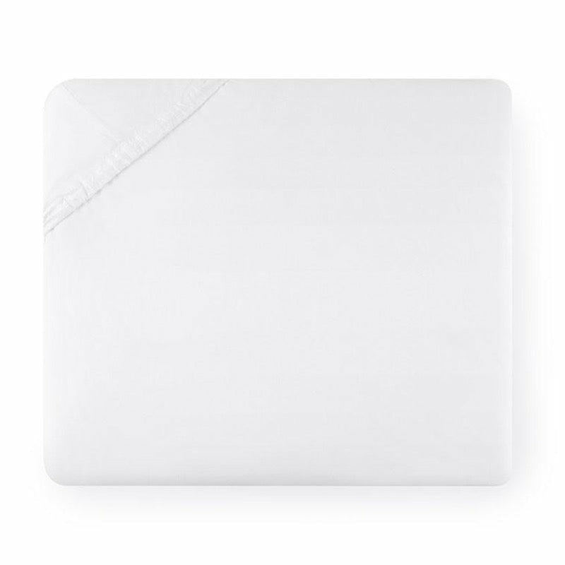 Sferra Grande Hotel Collection Bottom Fitted Sheet White Fine Linens