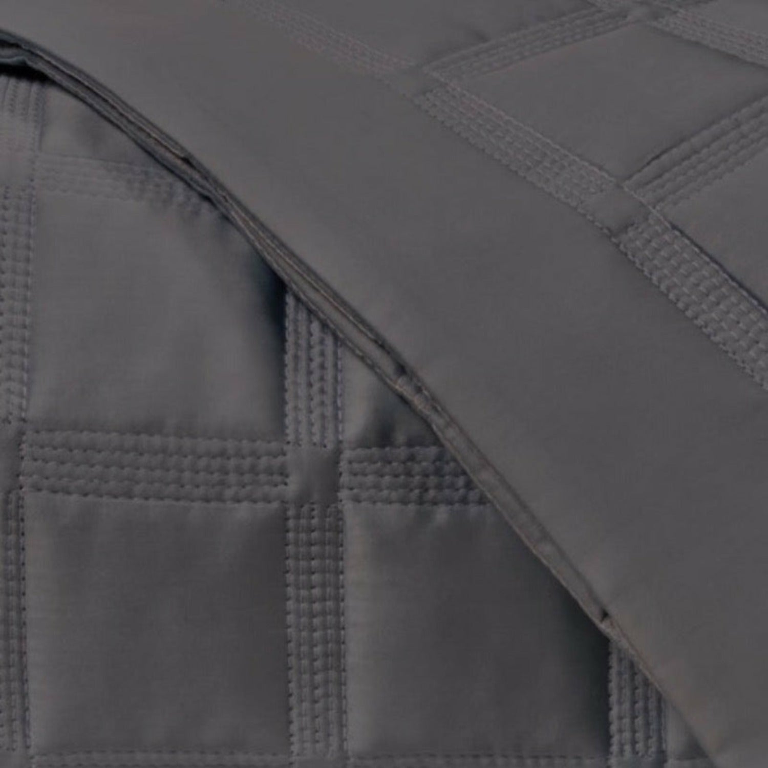 Home Treasures Athens Quilted Bedding Grisaglia Gray Fine Linens