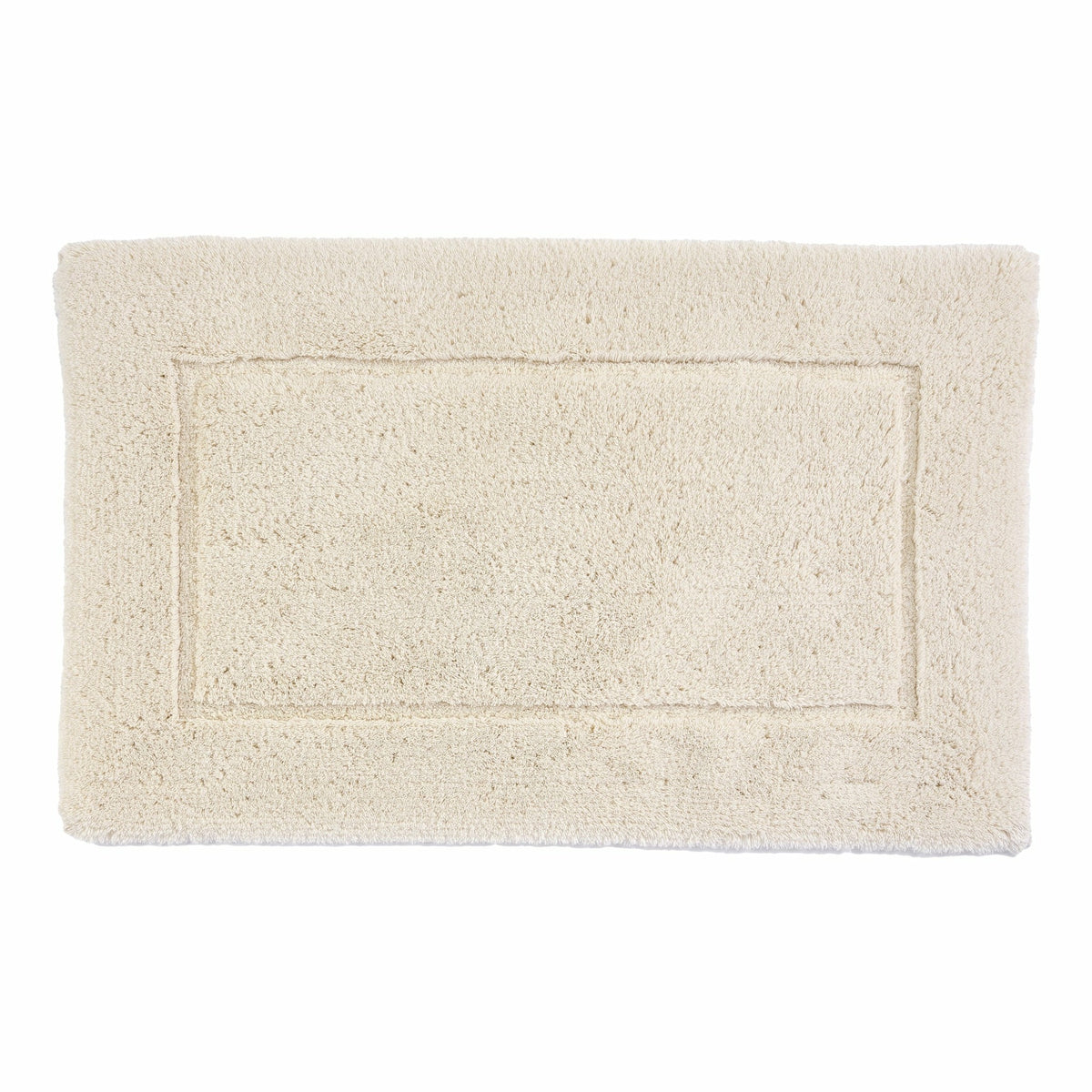 Thick Pile Bath Mat - Natural white/patterned - Home All