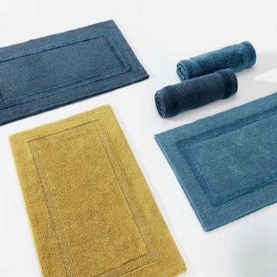 Abyss Habidecor Reversible Bath Rug Flat and Rolled Ecru Fine Linens