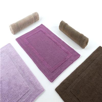 Abyss Habidecor Reversible Bath Rug Flat and Rolled Flame Fine Linens