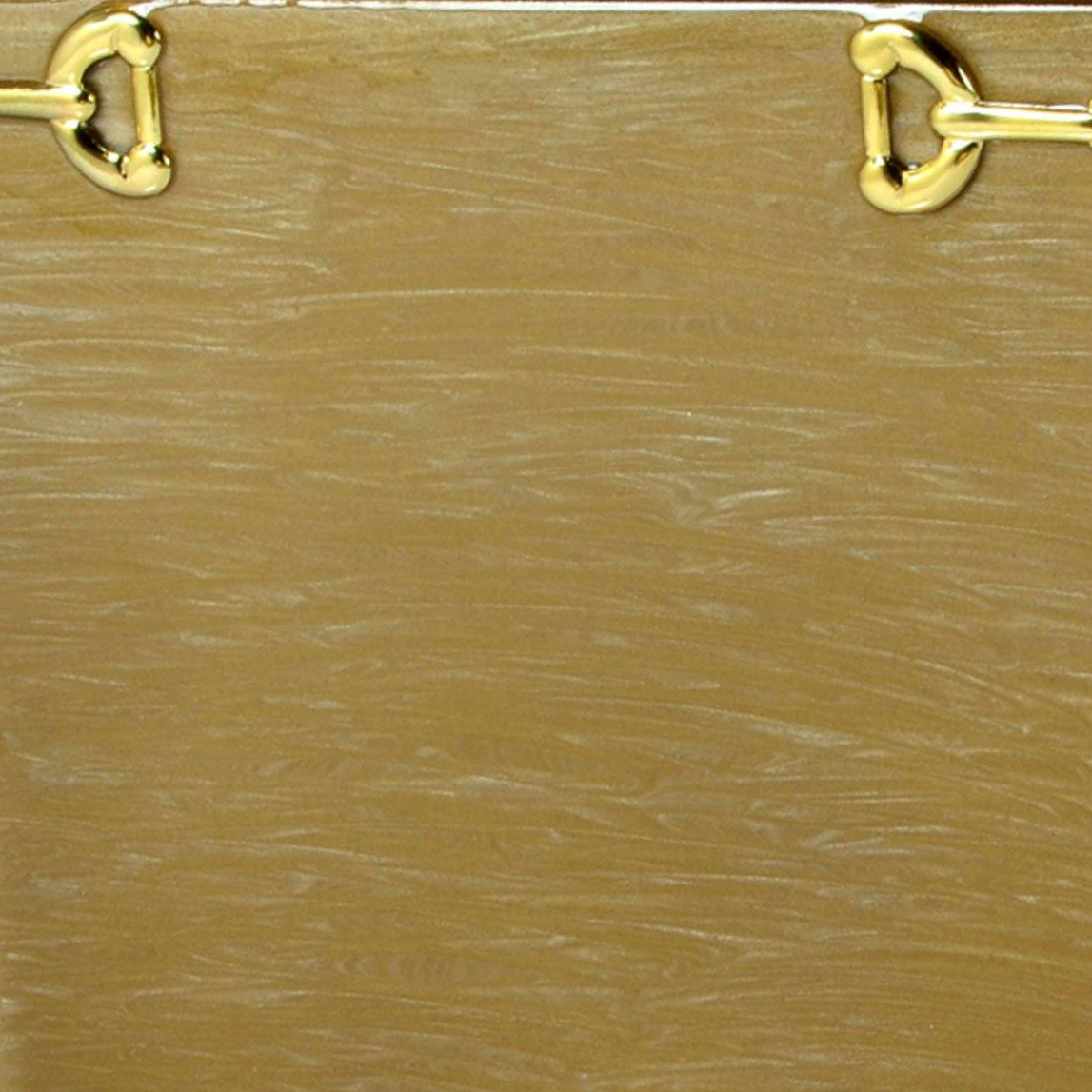 Closeup of Mike and Ally Hampton Bath Accessories - Cocoa/Gold