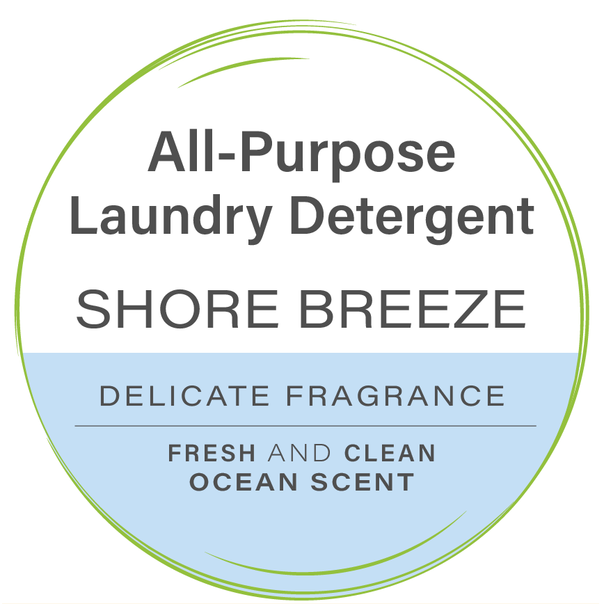 Bottle Sizes and Refill Pack of Heritage Park Luxury All Purpose Laundry Detergent with Shore Breeze Scent