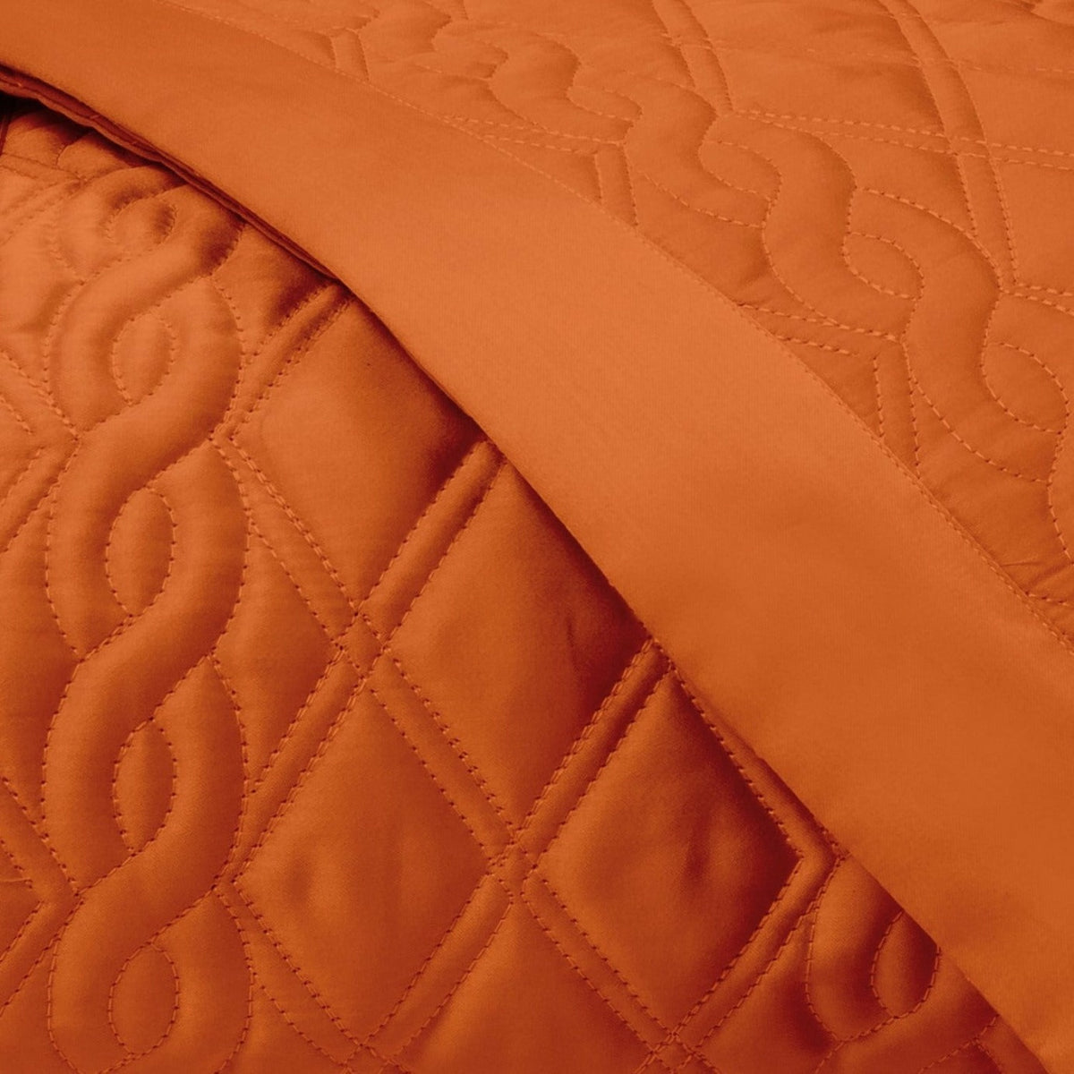 Home Treasures Abbey Quilted BeddingFine Linens Swatch Clementine