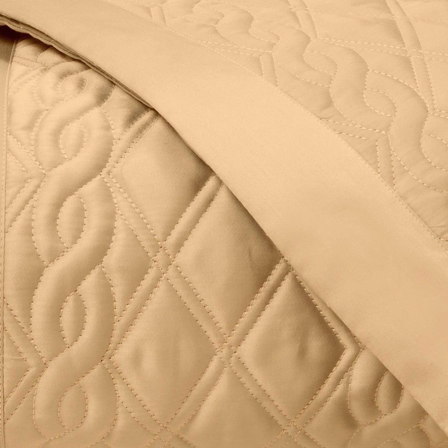 Home Treasures Abbey Quilted Bedding Gold