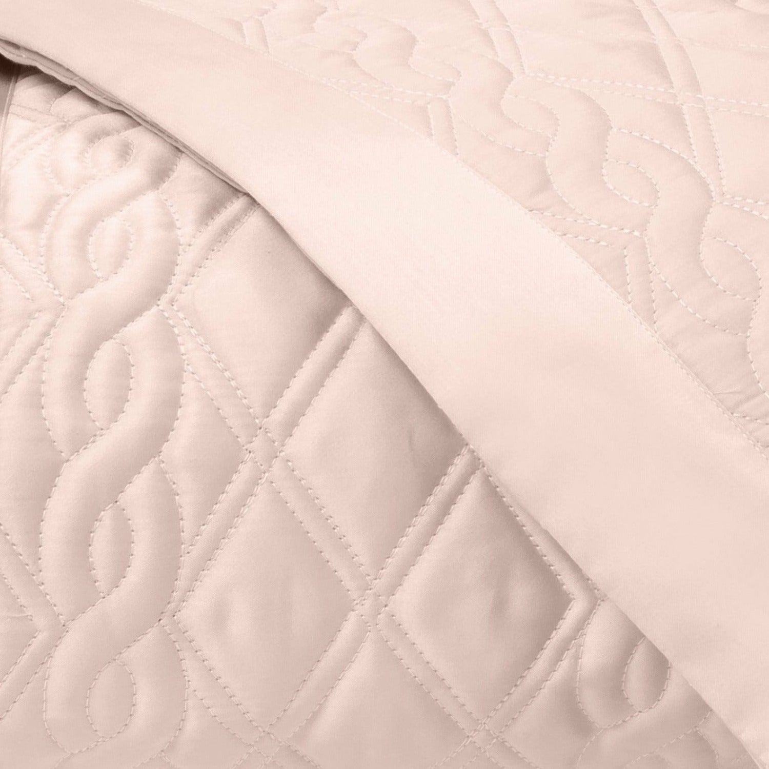 Home Treasures Abbey Quilted Bedding Fine Linens Light Pink