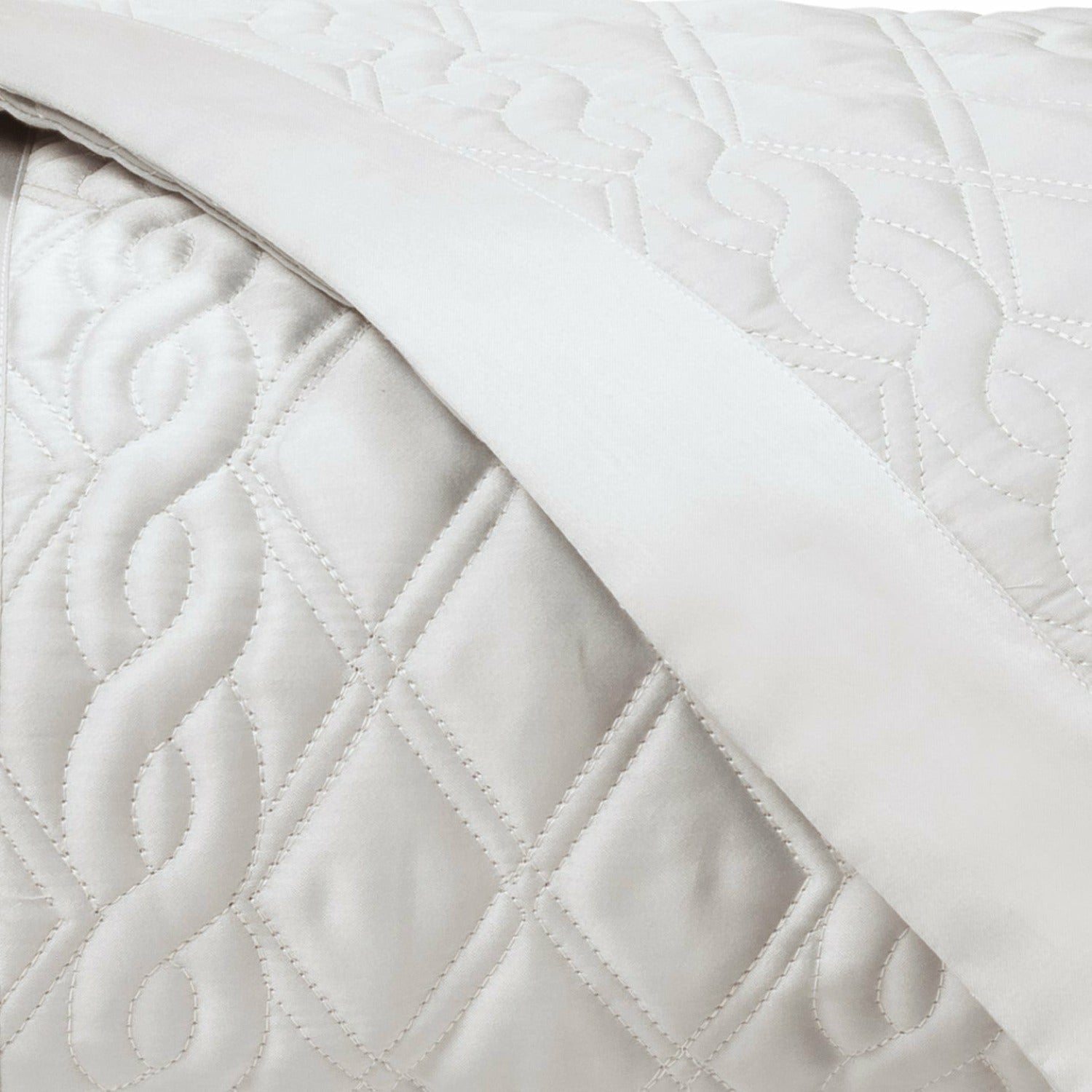 Home Treasures Abbey Quilted Bedding Fine Linens Oyster