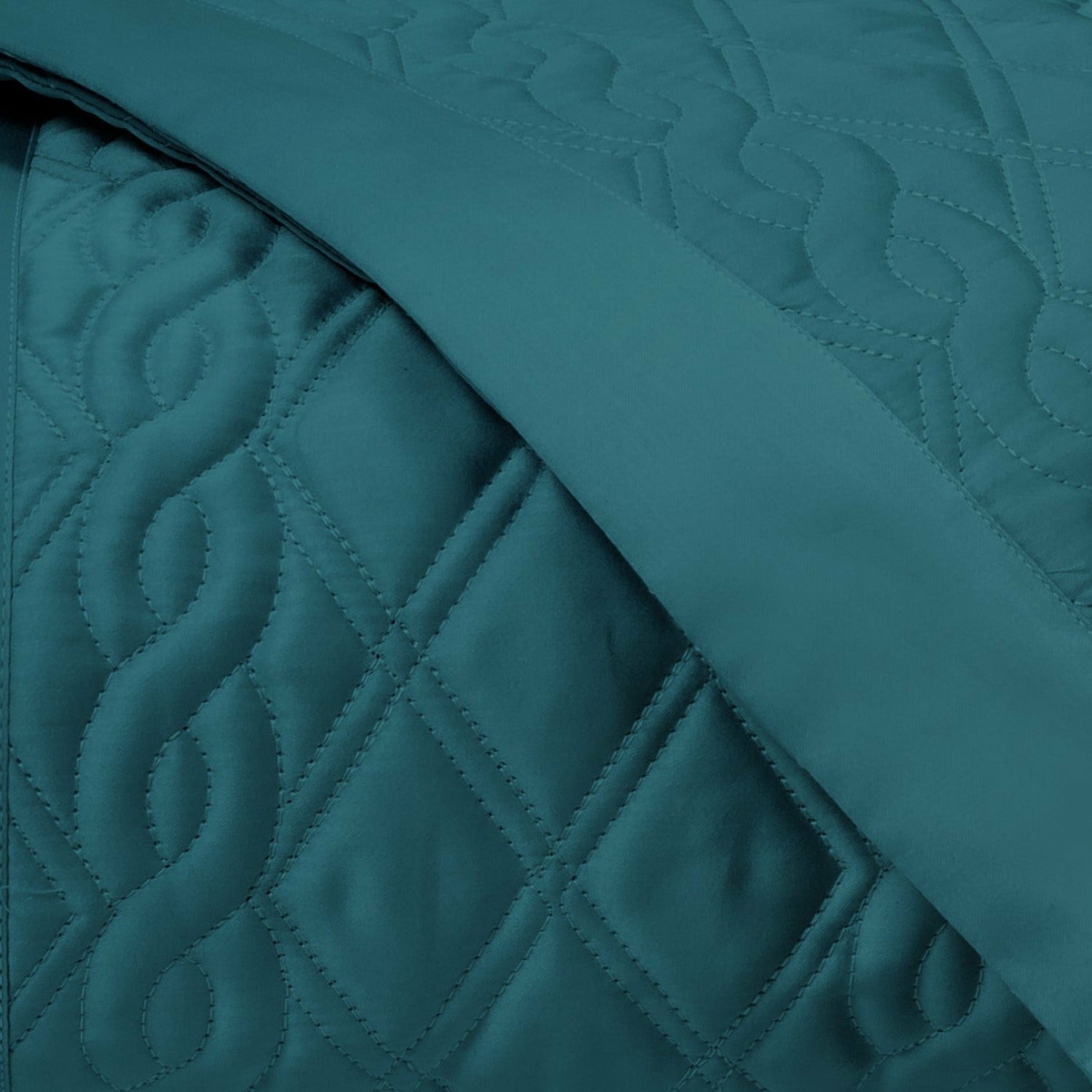 Home Treasures Abbey Quilted Bedding Fine Linens Teal