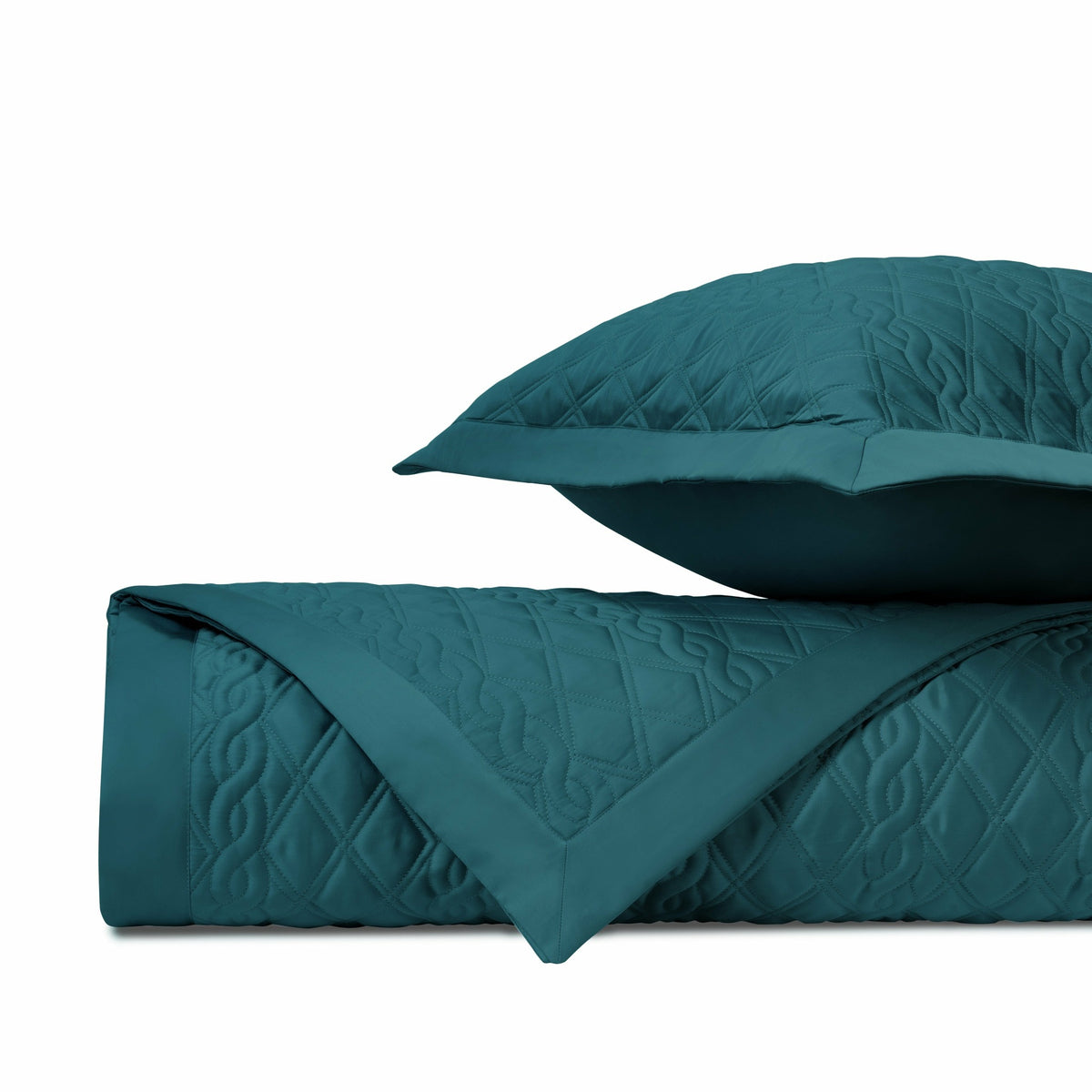 Home Treasures Abbey Quilted Bedding Fine Linens Teal