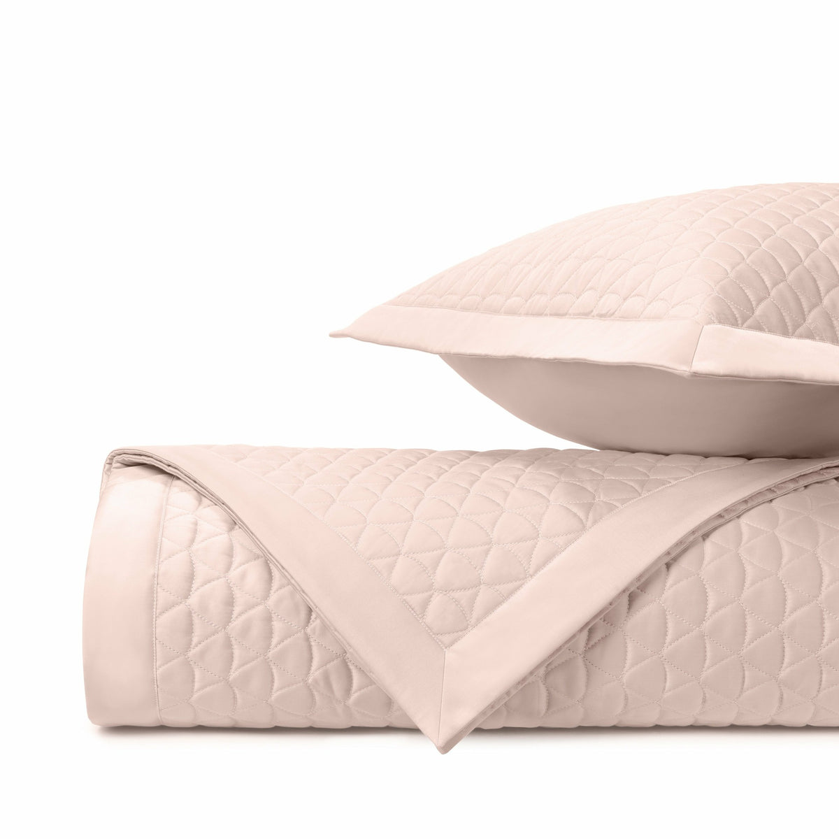 Home Treasures Anastasia Quilted Bedding Fine Linens Light Pink
