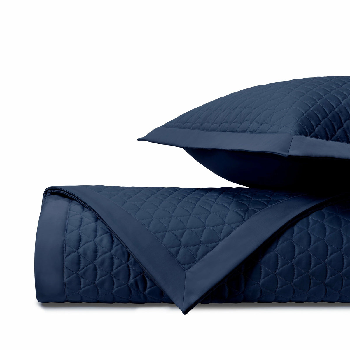 Home Treasures Anastasia Quilted Bedding Fine Linens Navy Blue
