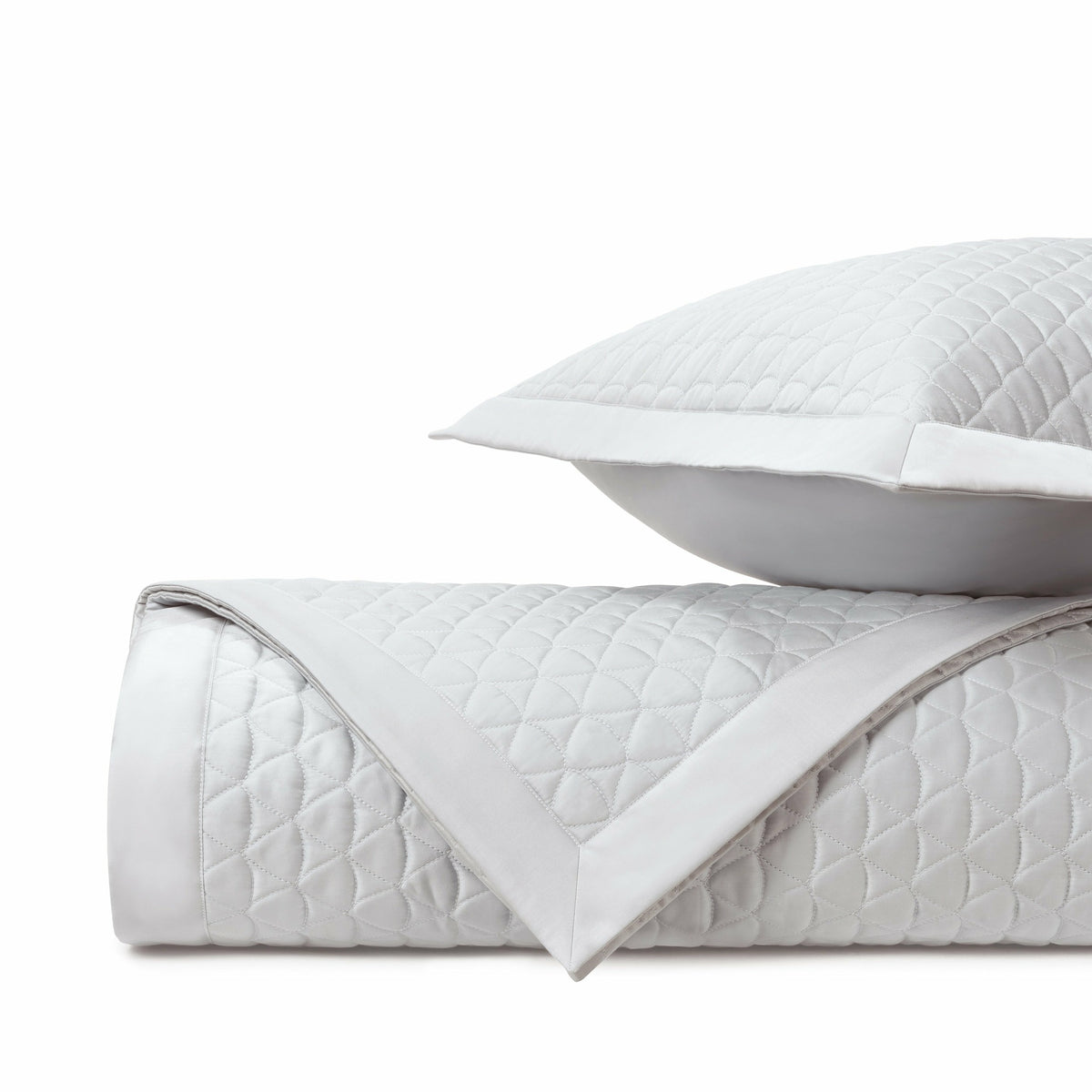 Home Treasures Anastasia Quilted Bedding Fine Linens Pebble