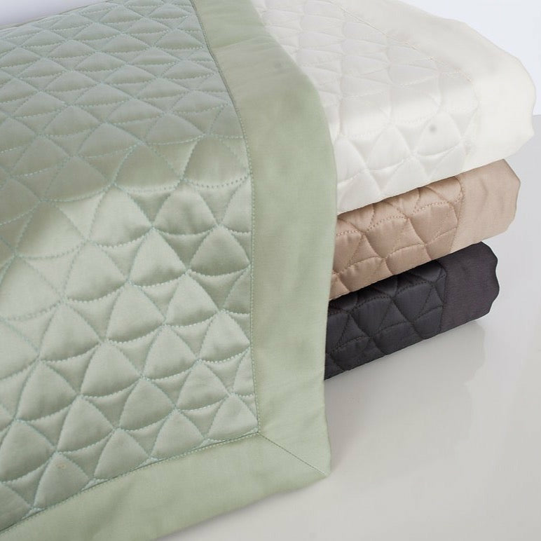 Home Treasures Anastasia Quilted Bedding Fine Linens Stack