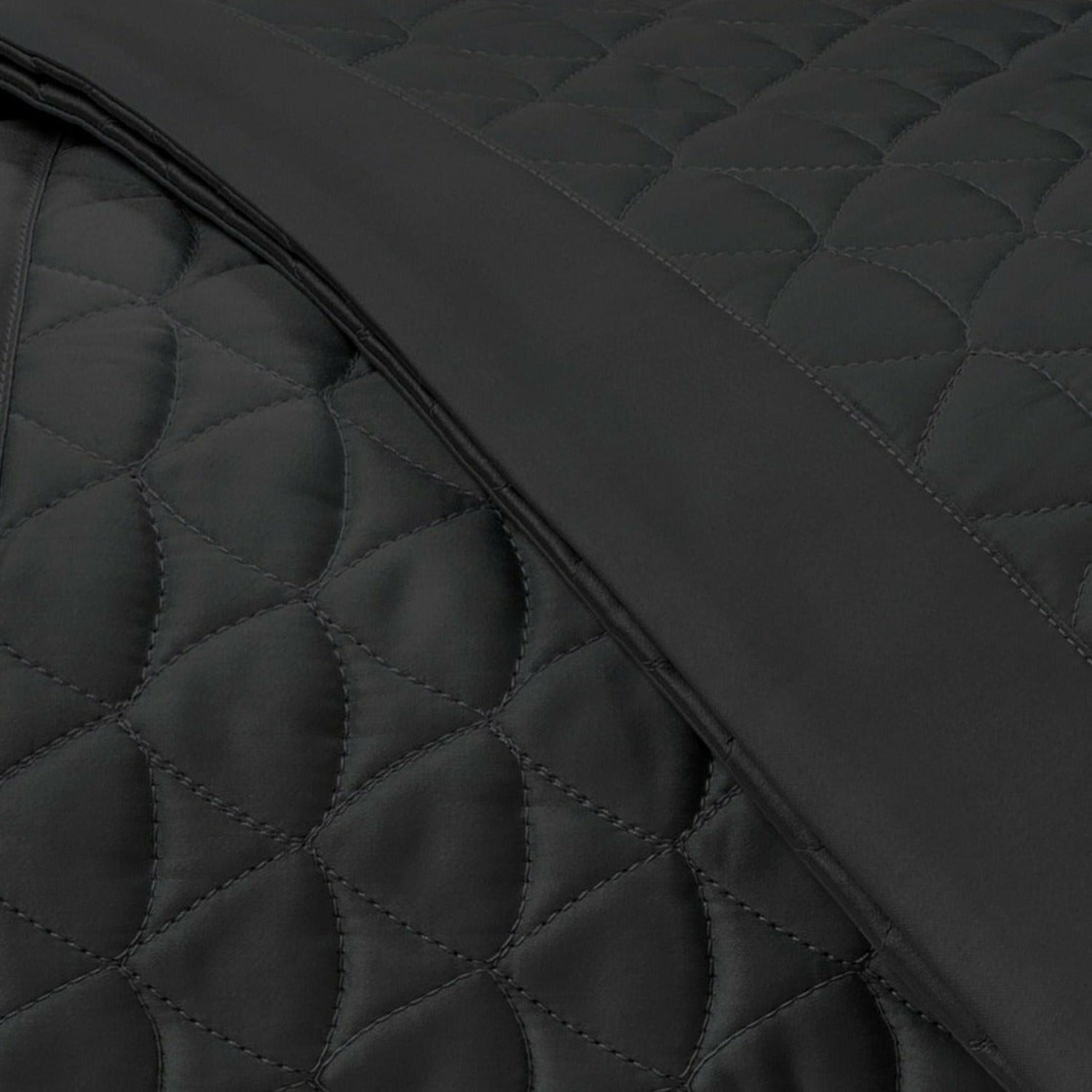 Home Treasures Anastasia Quilted Bedding Fine Linens Black