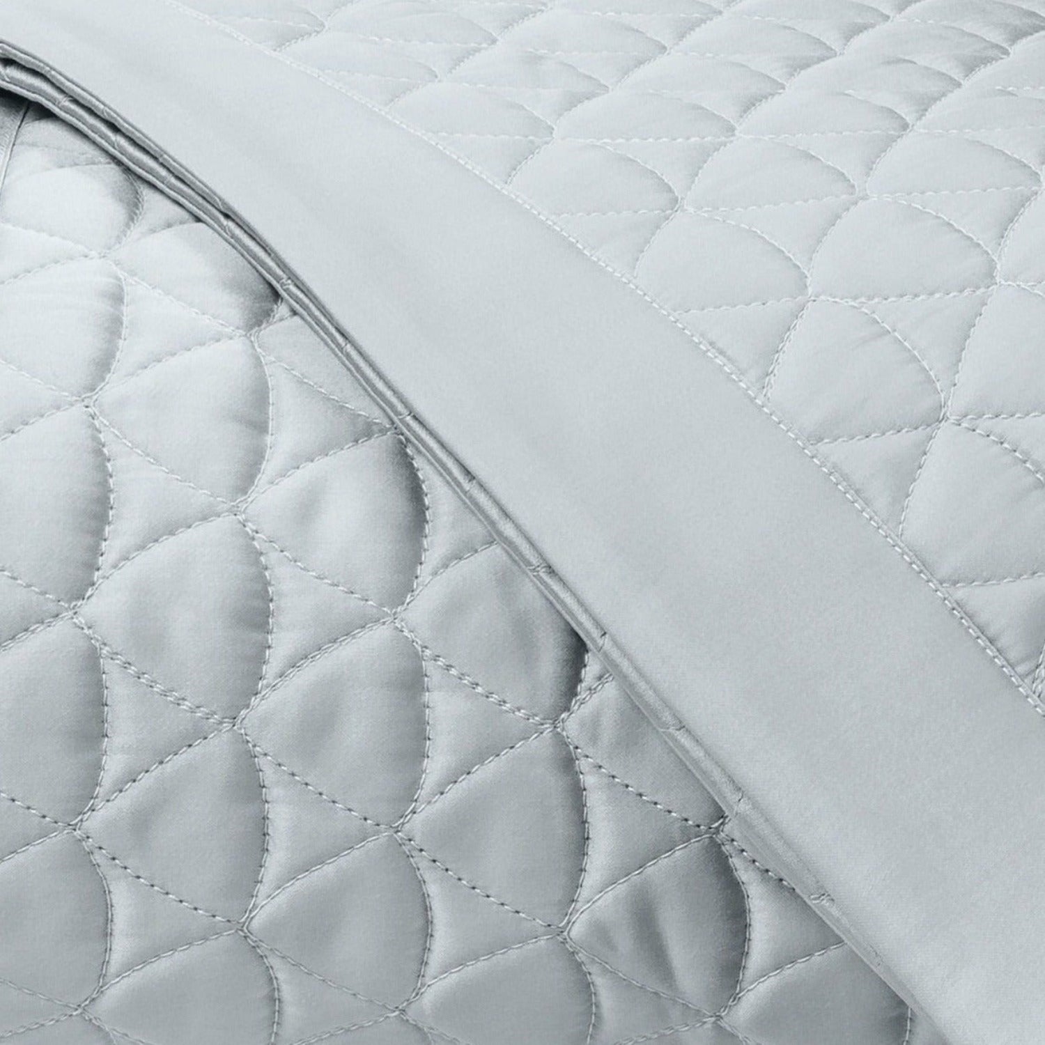 Home Treasures Anastasia Quilted Bedding Fine Linens Blue/Gray