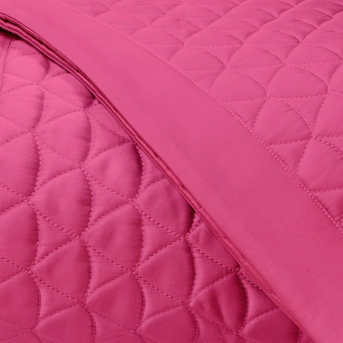 Home Treasures Anastasia Quilted Bedding Fine Linens Swatch Bright Pink