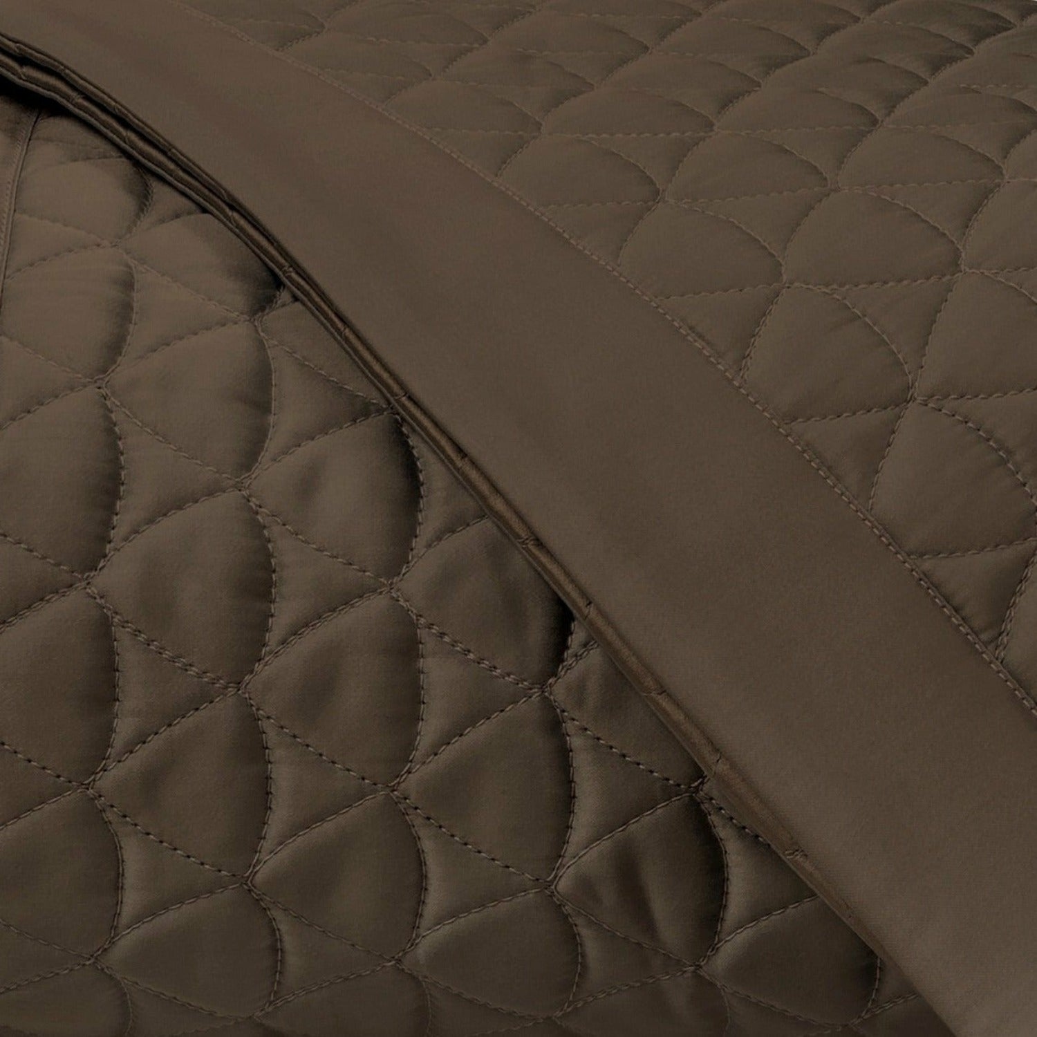 Home Treasures Anastasia Quilted Bedding Fine Linens Chocolate