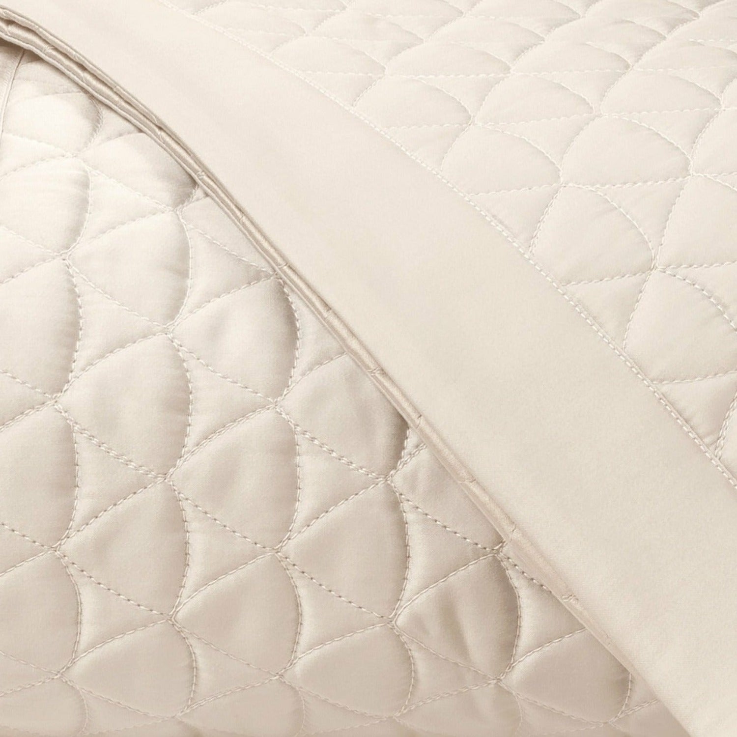 Home Treasures Anastasia Quilted Bedding Fine Linens Ecru