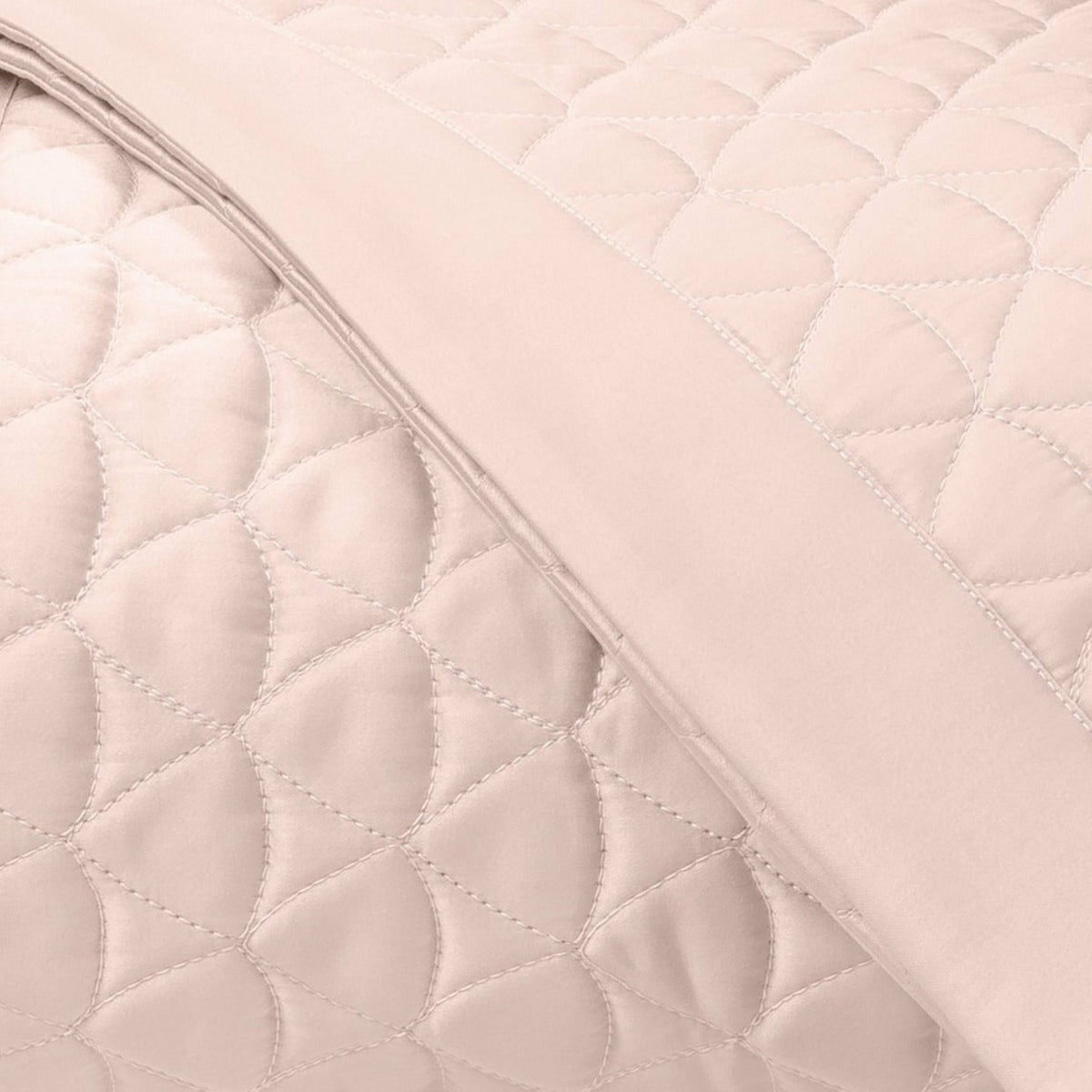 Home Treasures Anastasia Quilted Bedding Fine Linens Swatch Light Pink
