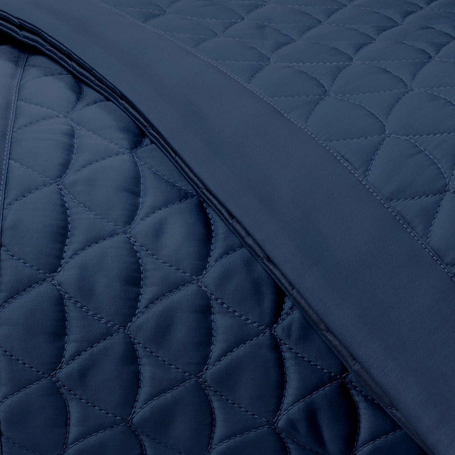 Home Treasures Anastasia Quilted Bedding Fine Linens Navy Blue