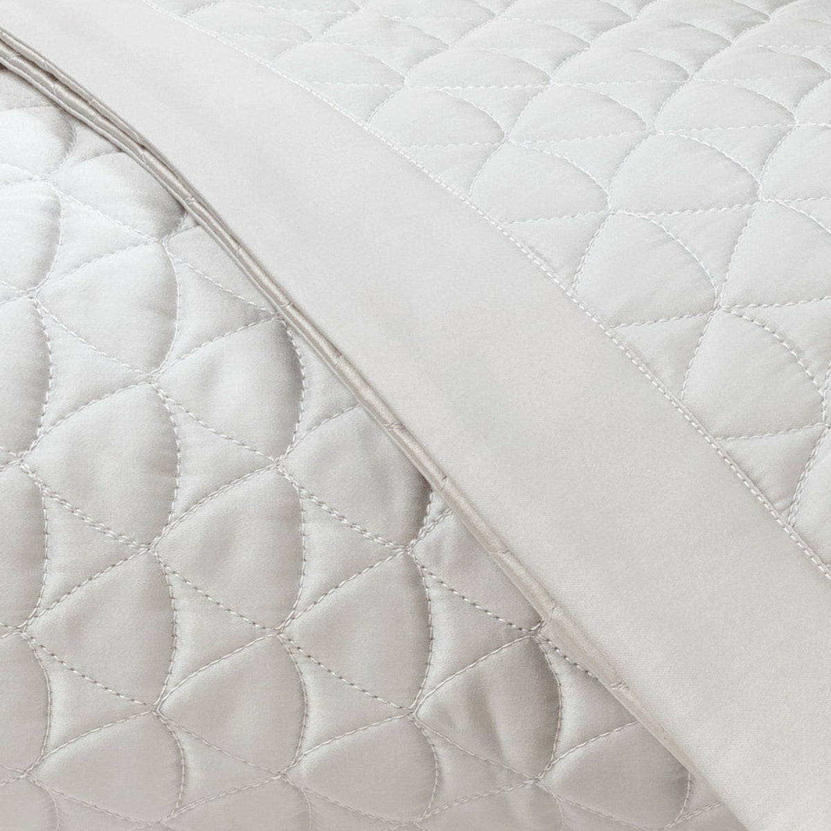 Home Treasures Anastasia Quilted Bedding Fine Linens Swatch Oyster