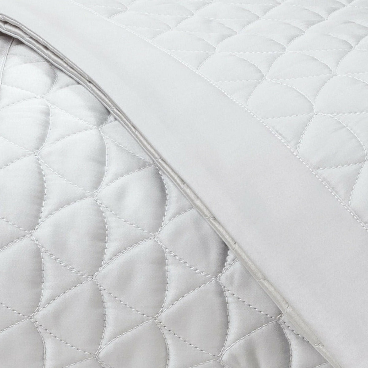 Home Treasures Anastasia Quilted Bedding Swatch Fine Linens Pebble