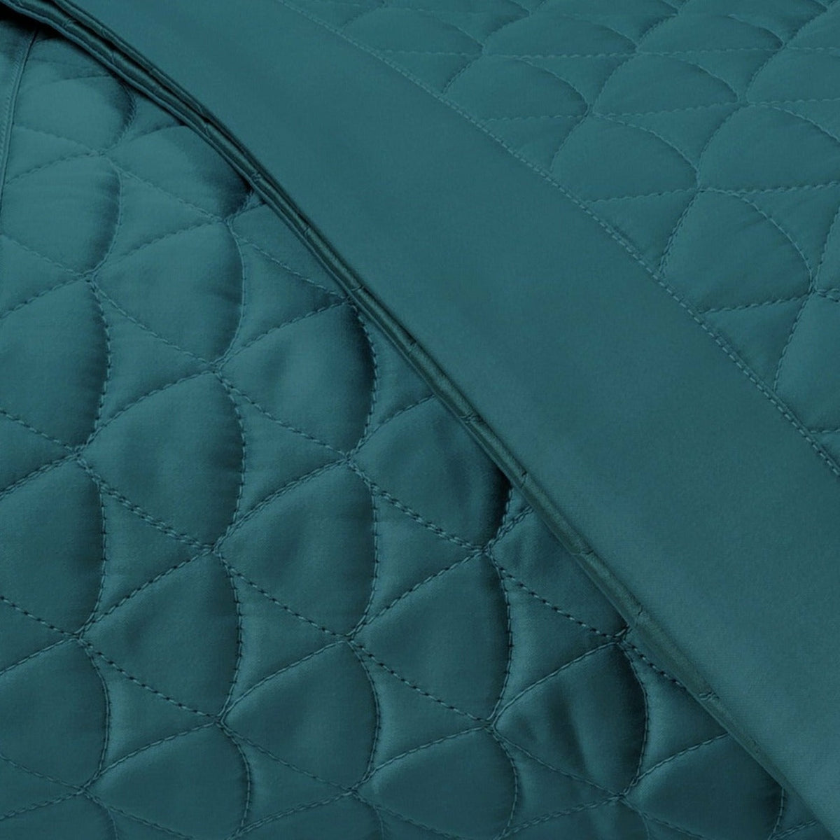 Home Treasures Anastasia Quilted Bedding Fine Linens Swatch Teal