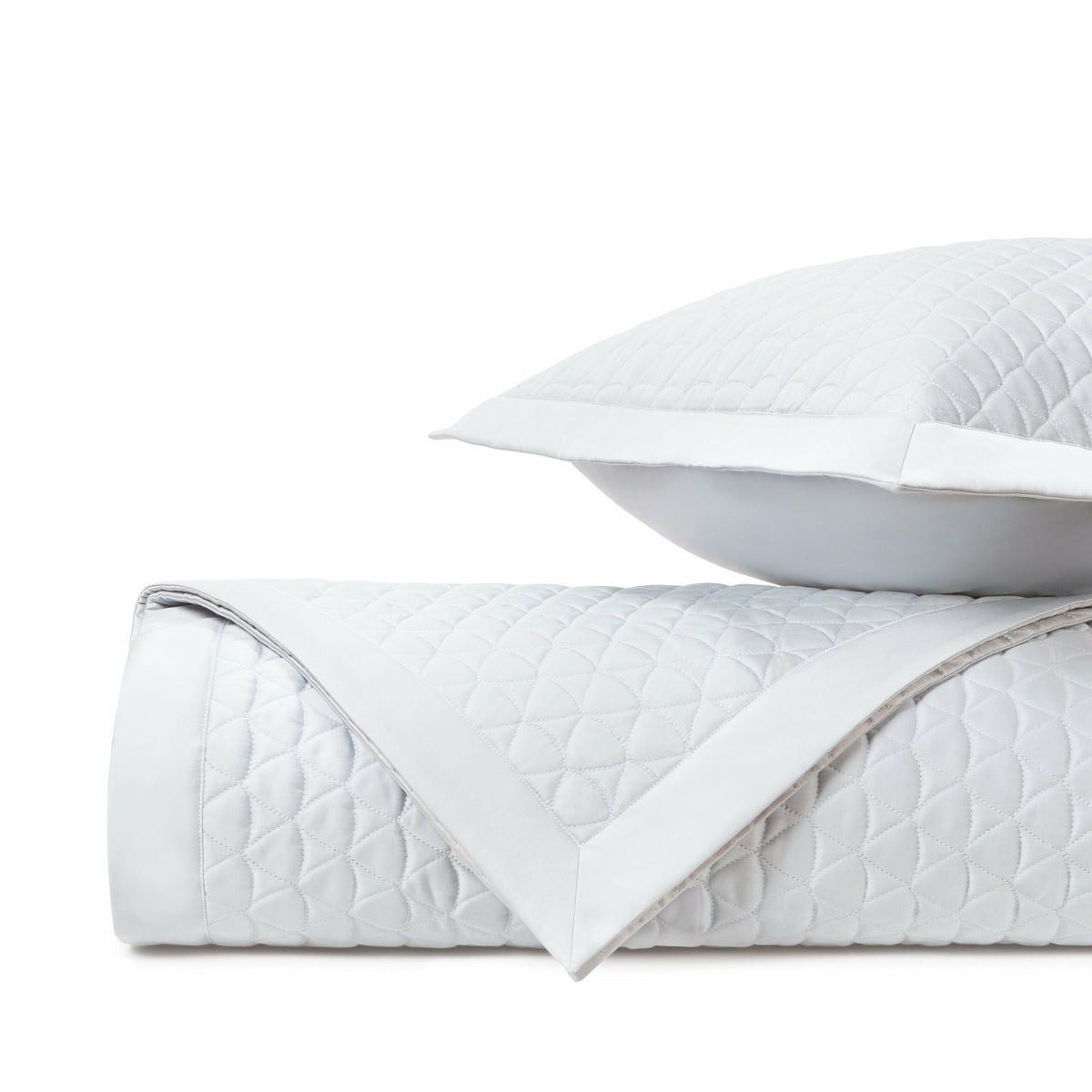 Home Treasures Anastasia Quilted Bedding Fine Linens White