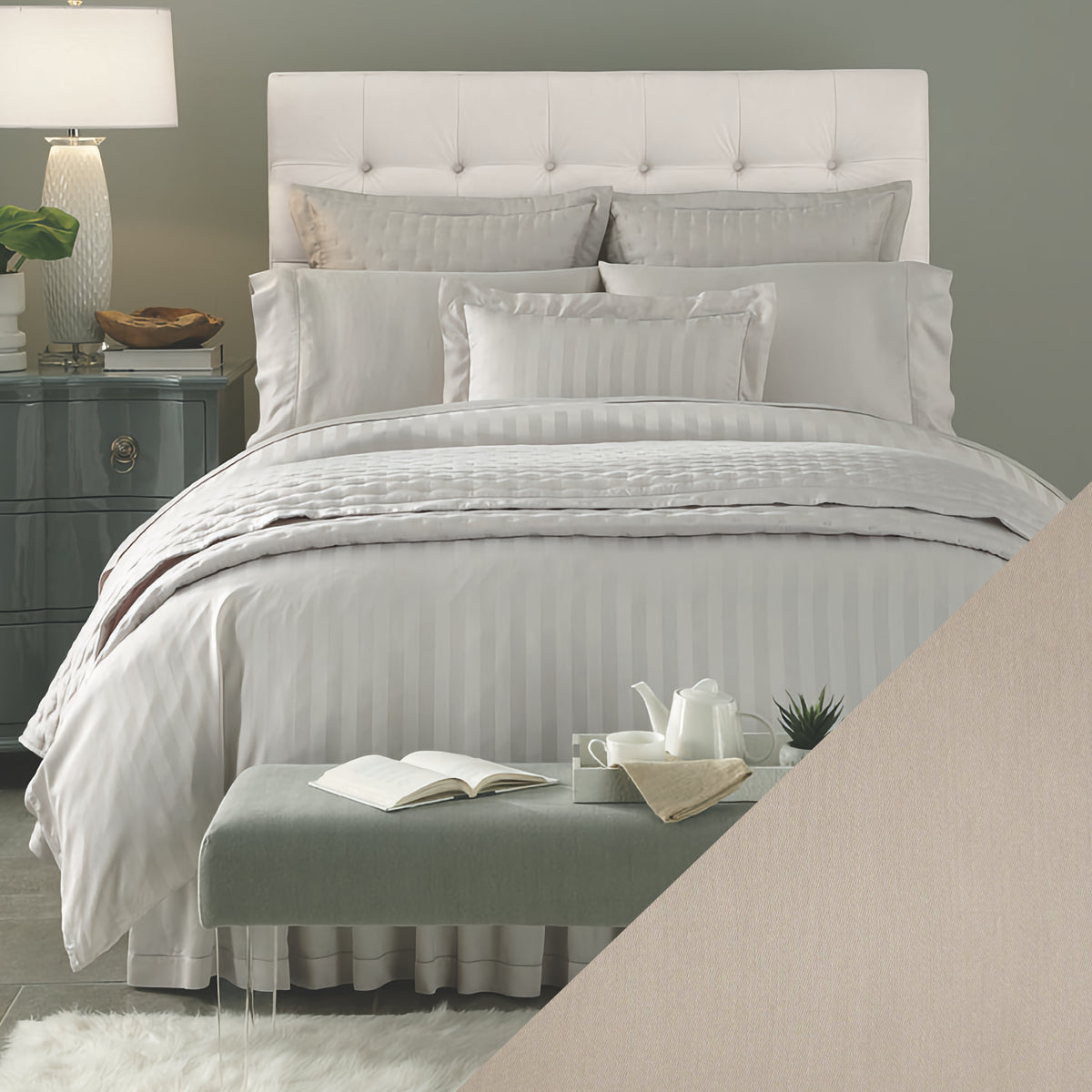 Home Treasures Athens Bedding Lifestyle Solid Candlelight Fine Linens