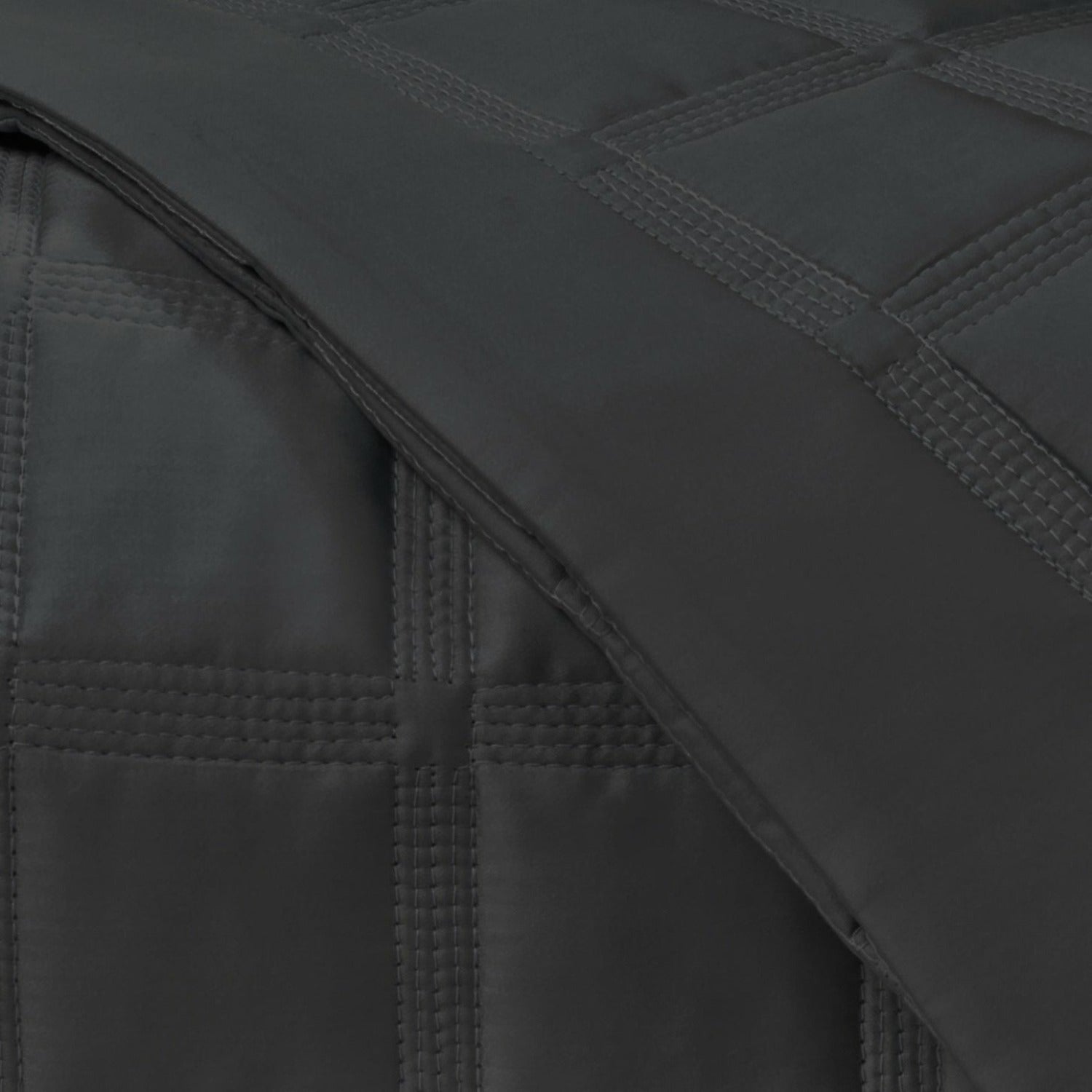 Home Treasures Athens Quilted Bedding Main Black Fine Linens