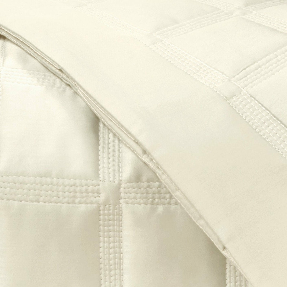 Home Treasures Athens Quilted Bedding Fine Linens Swatch Ivory